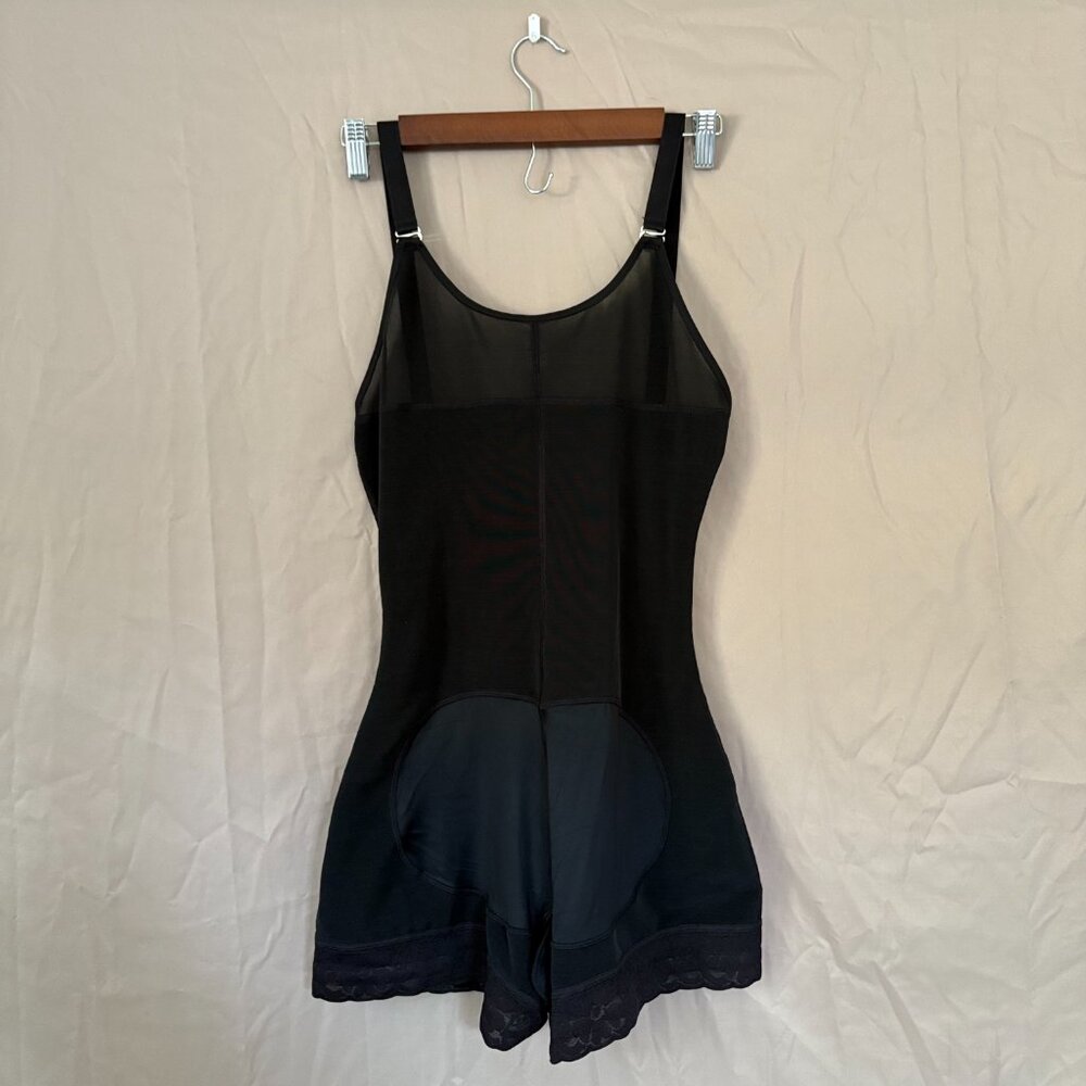 Shaperx Womens Black Open Bust Bodysuit/Fajas Tummy Control Size XL - Picture 4 of 12